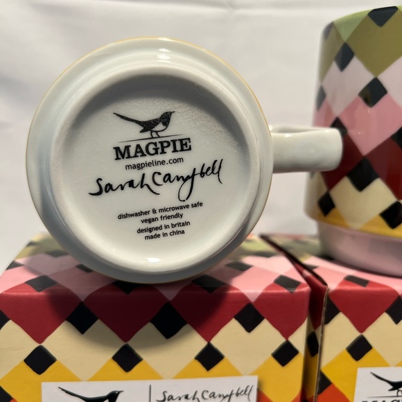 Magpie NIB Viva Mug Overlap pattern set of 2 - Picture 2 of 4